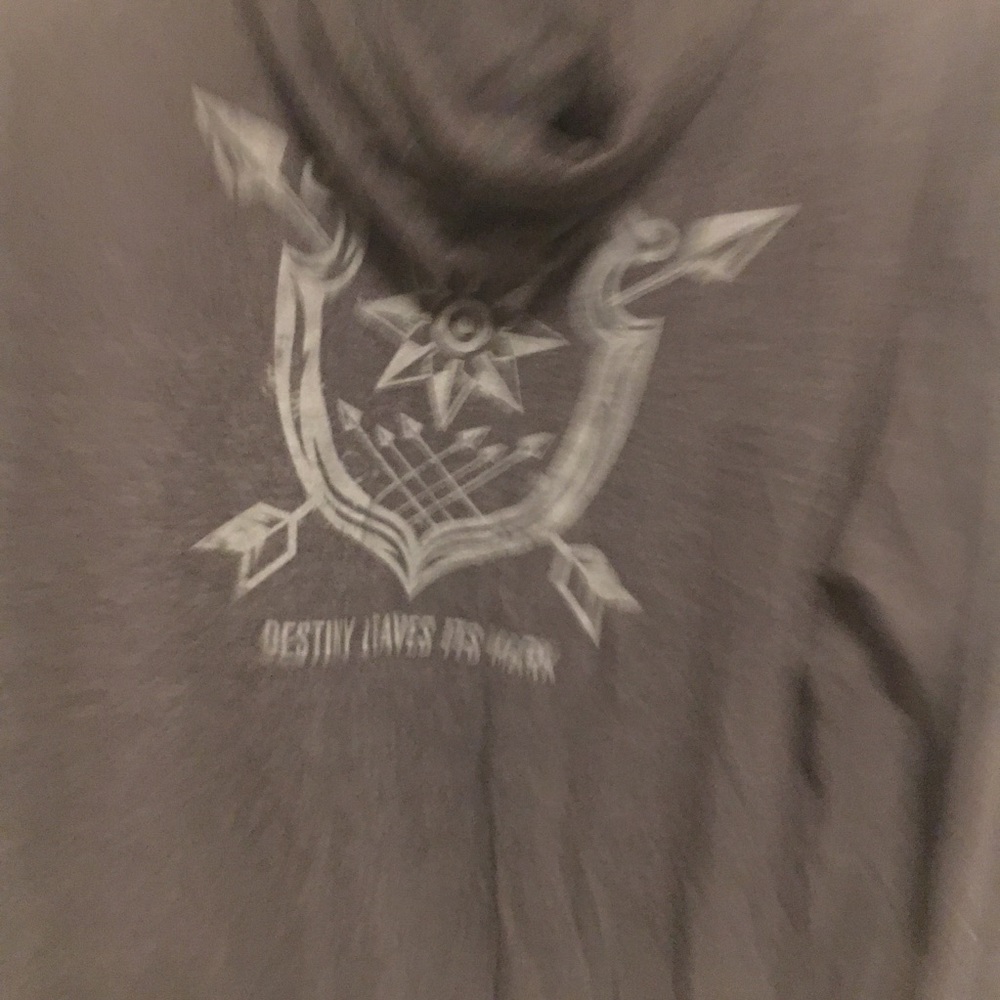 • SOLD // arrow television show fan gray zip-up hoodie • - Picture 2 of 6